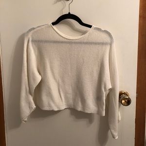 Aritzia | Babaton Cropped White Sweater